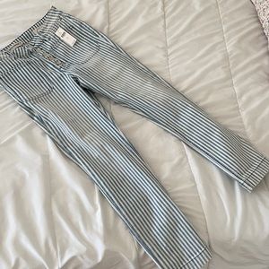 Anthropologie Pilcro railroad striped pants